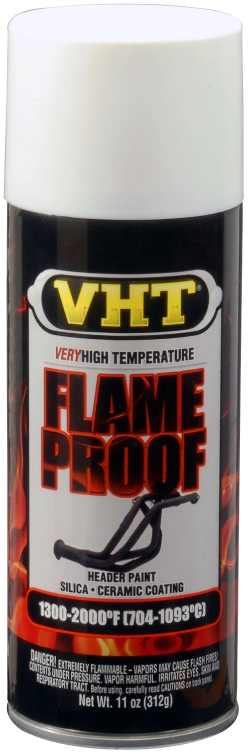 SP101 – VHT Paint, Heat Resistant 1300-2000 Degrees Fahrenheit Flat White Aerosol Spray Can 11 Ounce